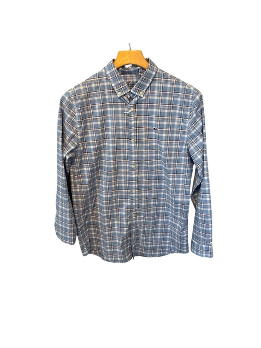 Vineyard Vines Boys On-The-Go Performance Plaid Button Down Shirt XL (18) NWT